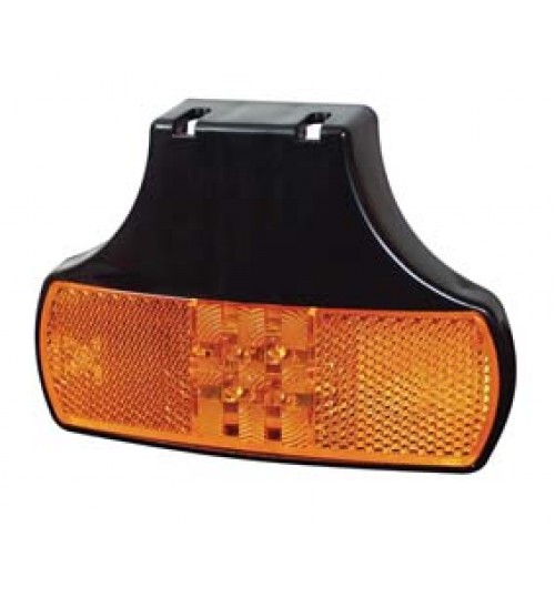 12-24V LED Amber Marker with Bracket   017111